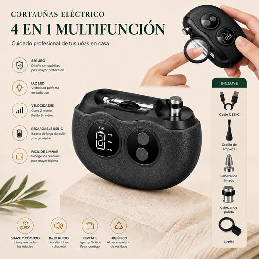 Manos Serenas™ | Cortauñas Eléctrico 4 en 1