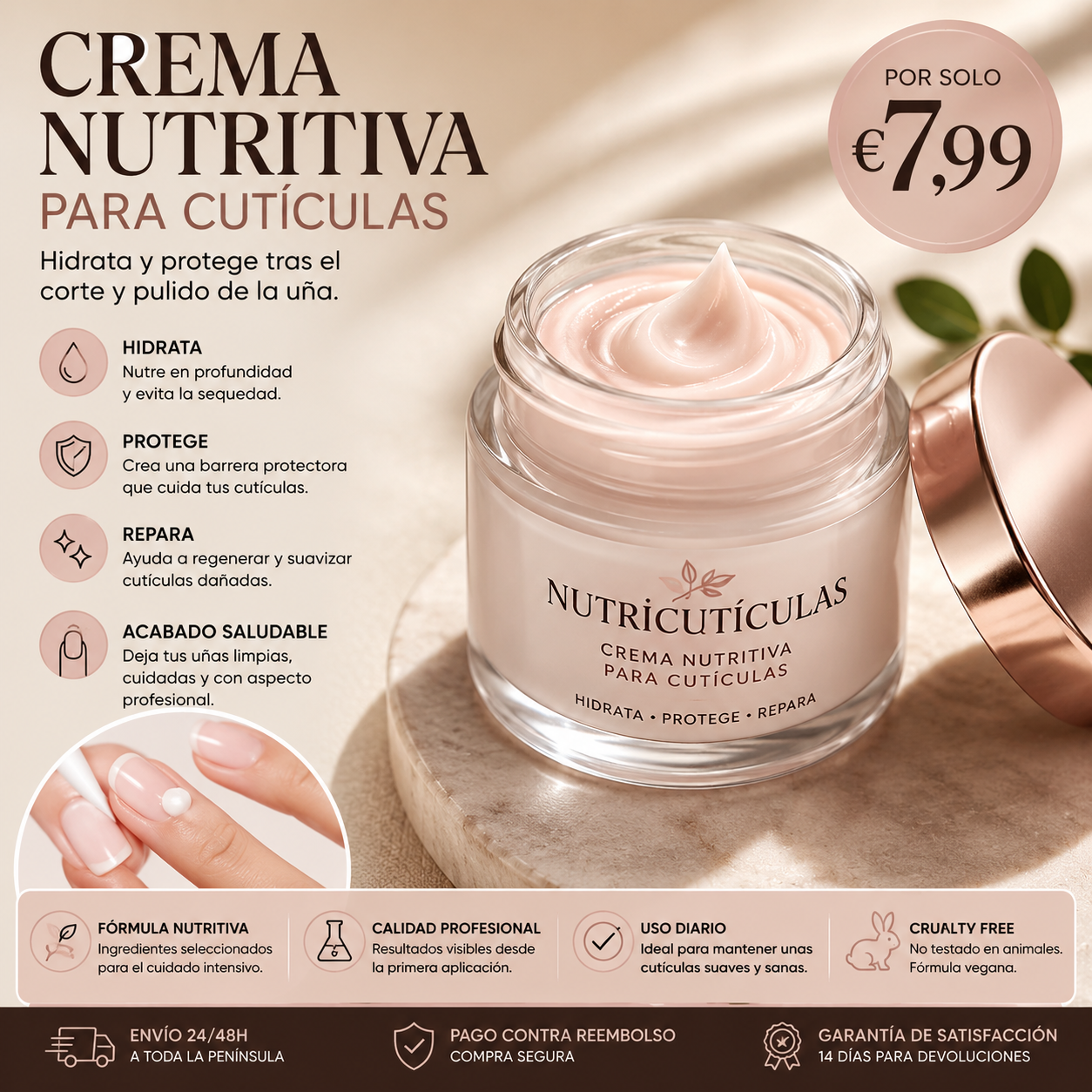 Crema Nutritiva para Cutículas